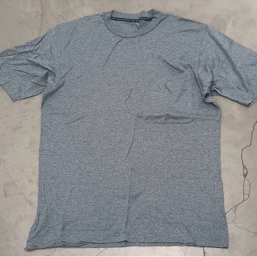 Ermenegildo Zegna Heather Gray Short Sleeve Tee